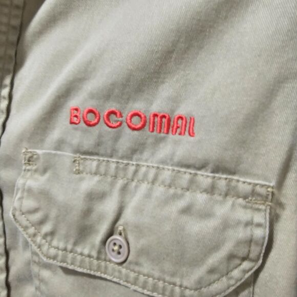 Bocomal FR Shirt Mens Medium Workwear Tan Utility Fire Resistant NEPA2112 CAT2 - Picture 2 of 7